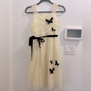 beautiful off white butterfly dress